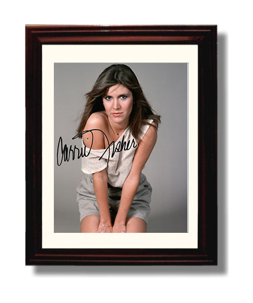 Carrie Fisher - Star Beauty movie wall art 8x10 Beveled Frame