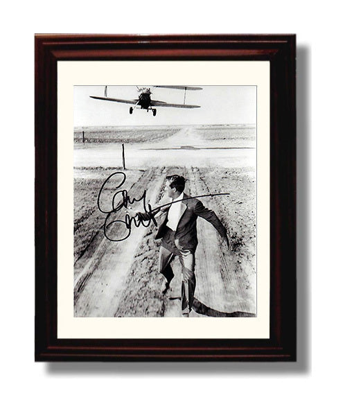 Cary Grant - Crop Duster Chase movie wall art 8x10 Beveled Frame