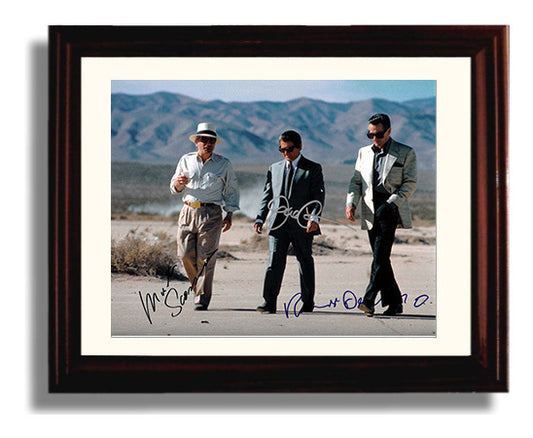 Casino - Robert De Niro - Sam Rothstein - and Joe Pesci - Nicky Santoro - and Frank Vincent - Frank Marino - Desert Walk Scene movie wall art 8x10 Beveled Frame