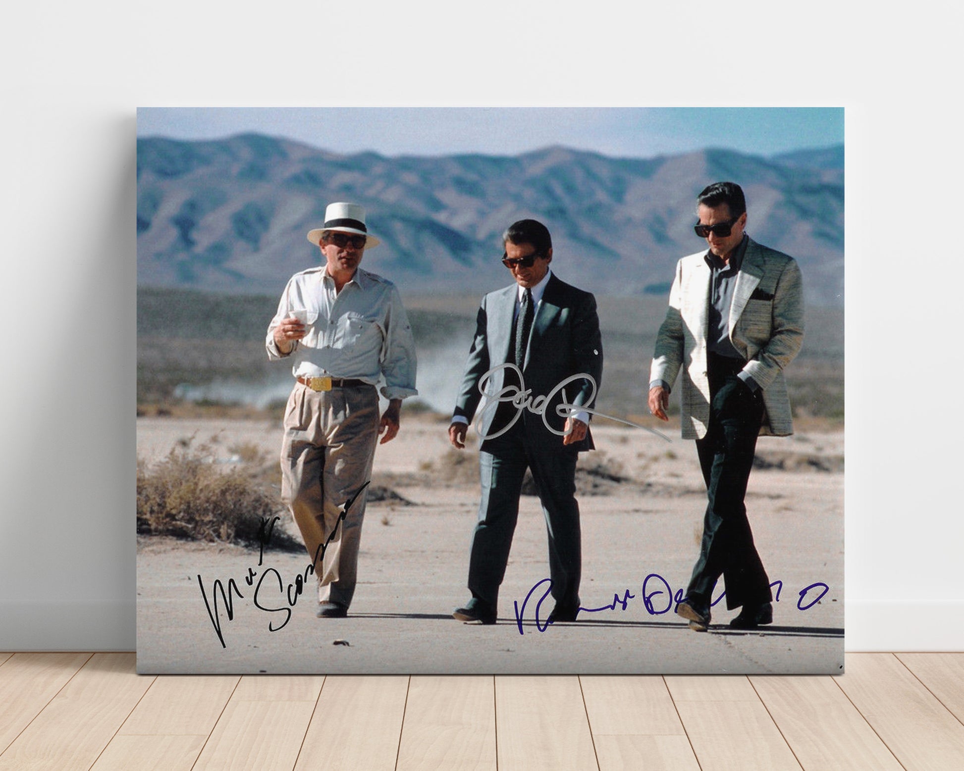 Casino - Robert De Niro - Sam Rothstein - and Joe Pesci - Nicky Santoro - and Frank Vincent - Frank Marino - Desert Walk Scene Vintage Movie Wall Art - 16x20 Unframed Print movie decor