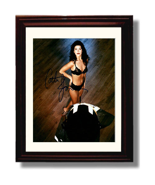 Catherine Zeta-Jones - Hollywood Actress Black Lace Studio Glamour movie wall art 8x10 Beveled Frame