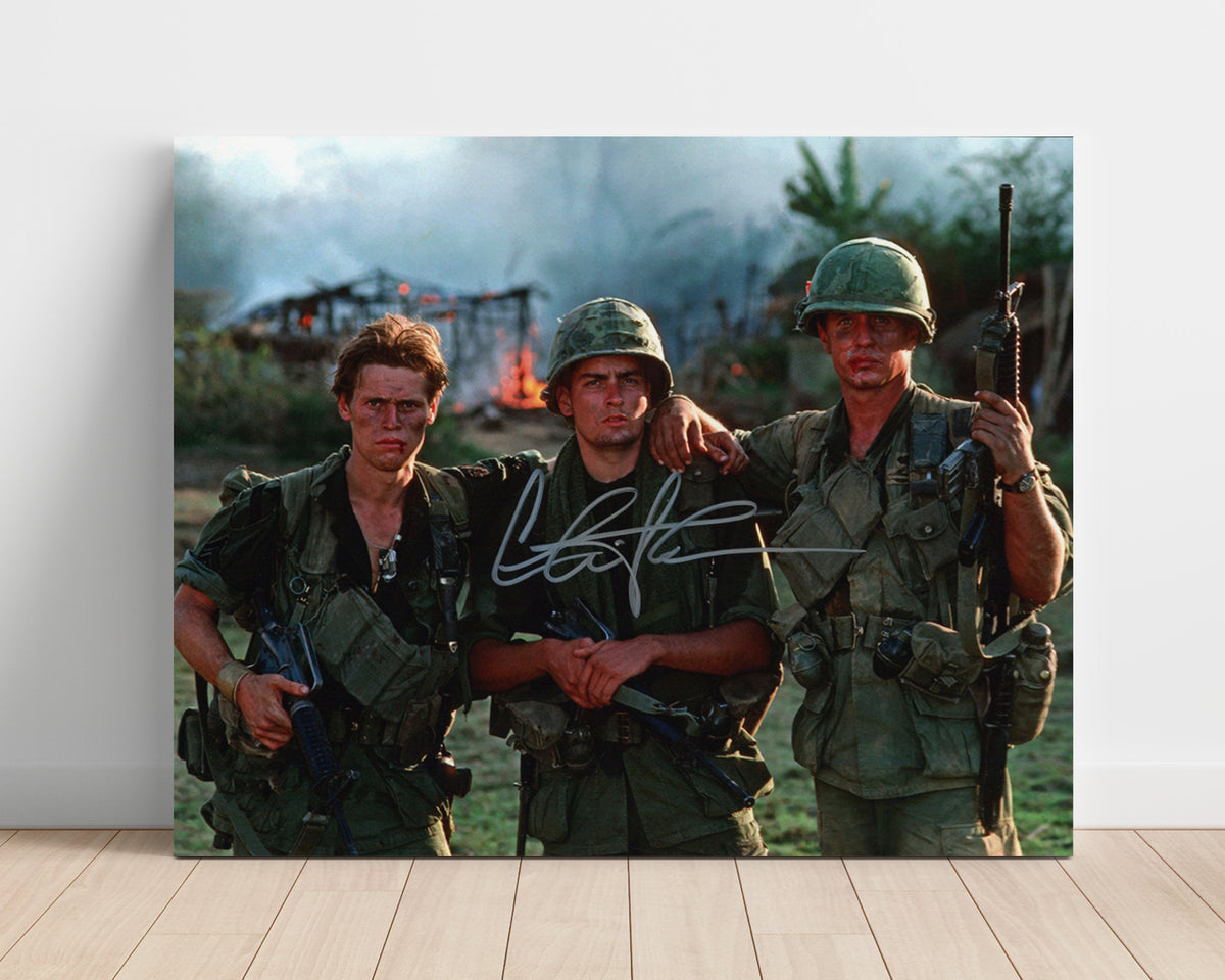 Charlie Sheen - Platoon - War-Torn Resolve movie wall art 16x20 Unframed Print