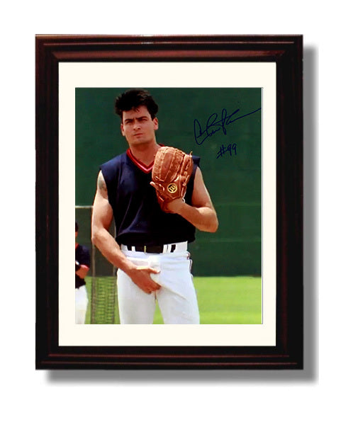Charlie Sheen - Wild Thing movie wall art 8x10 Beveled Frame