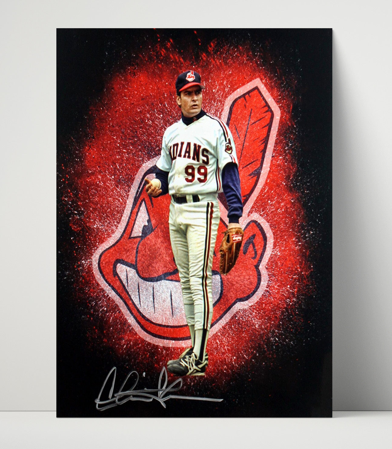 Charlie Sheen - Wild Thing Windup Vintage Movie Wall Art - 16x20 Unframed Print movie decor