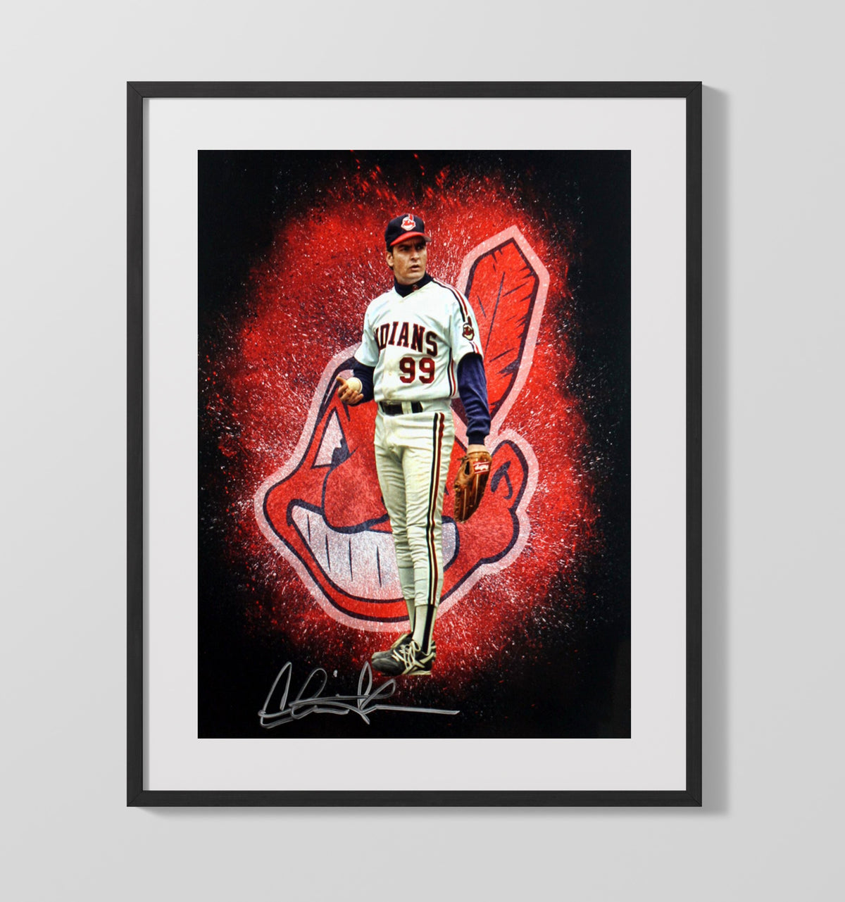 Charlie Sheen - Wild Thing Windup movie wall art 16x20 Gallery Frame