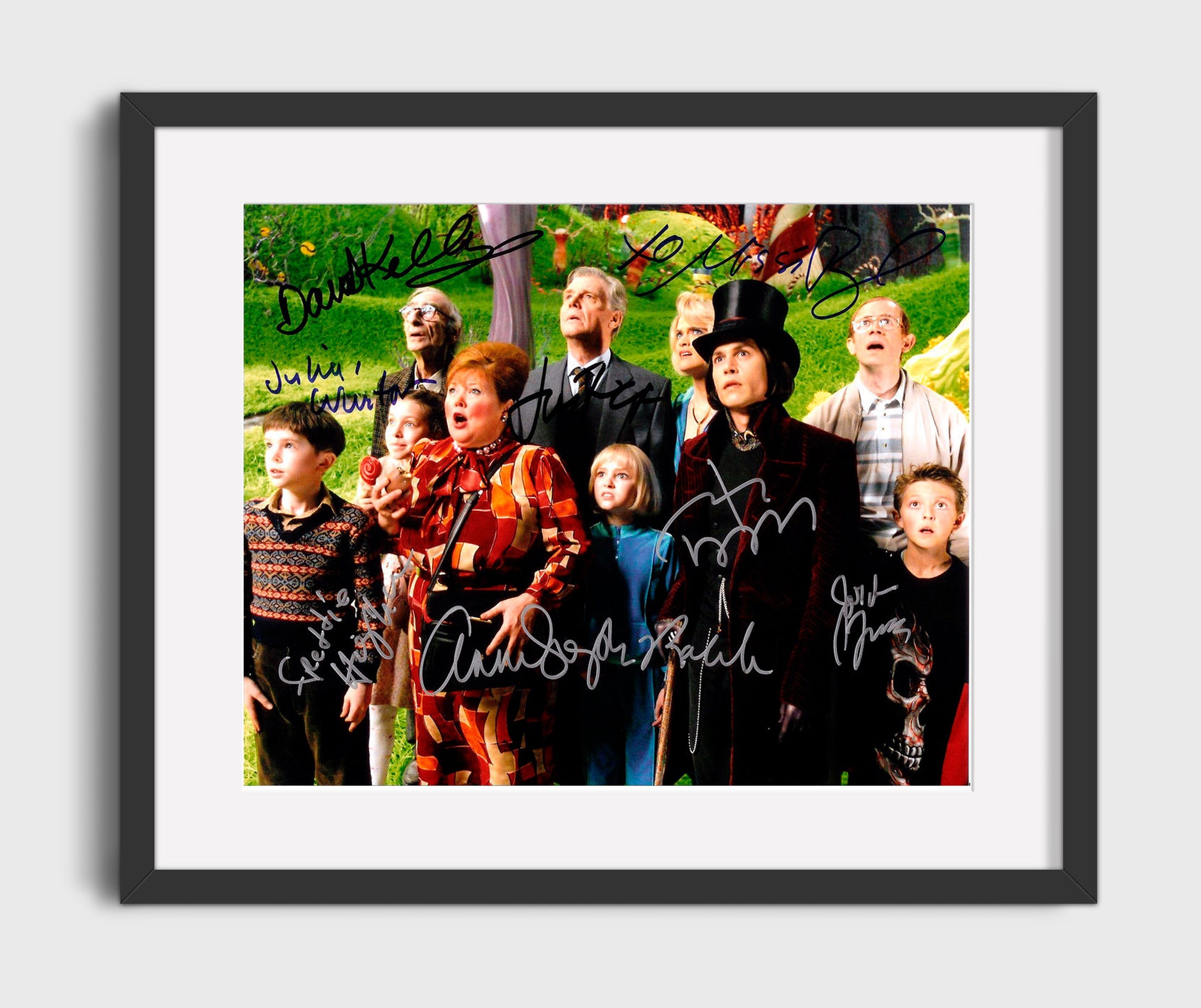 Charlie and the Chocolate Factory - Johnny Depp - Willy Wonka - Eccentric factory entrance Vintage Movie Wall Art - 16x20 Gallery Frame movie decor