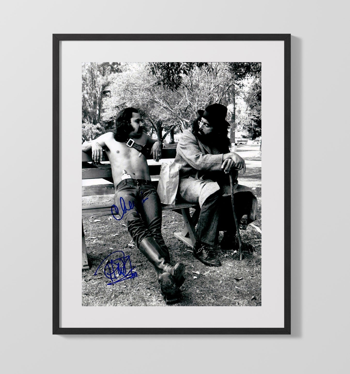 Cheech and Chong - Stoner Legends Vintage Movie Wall Art - 16x20 Gallery Frame movie decor