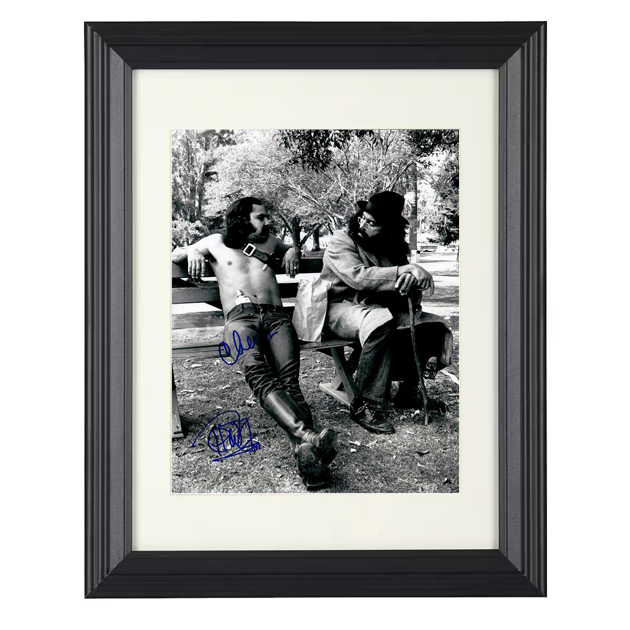 Cheech and Chong – Stoner Legends Image – 8x10 black beveled framed movie wall art