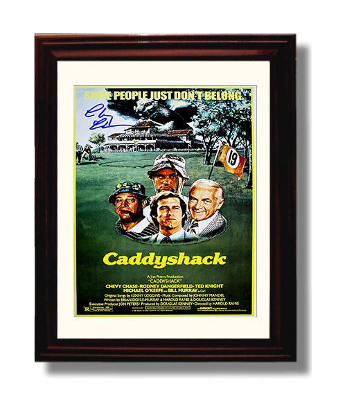 Chevy Chase - Caddyshack Ty Webb Calm Golfer at Bushwood Country Club movie wall art 8x10 Beveled Frame