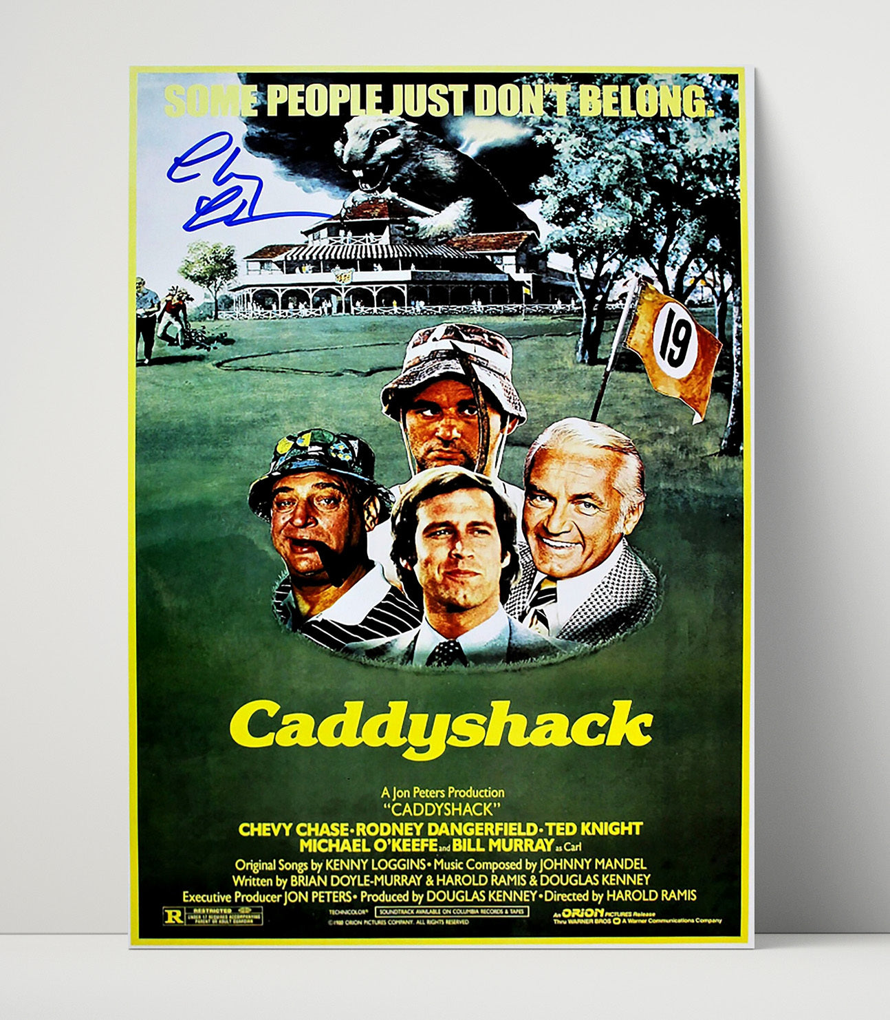 Chevy Chase - Caddyshack Ty Webb Calm Golfer at Bushwood Country Club Vintage Movie Wall Art - 16x20 Unframed Print movie decor