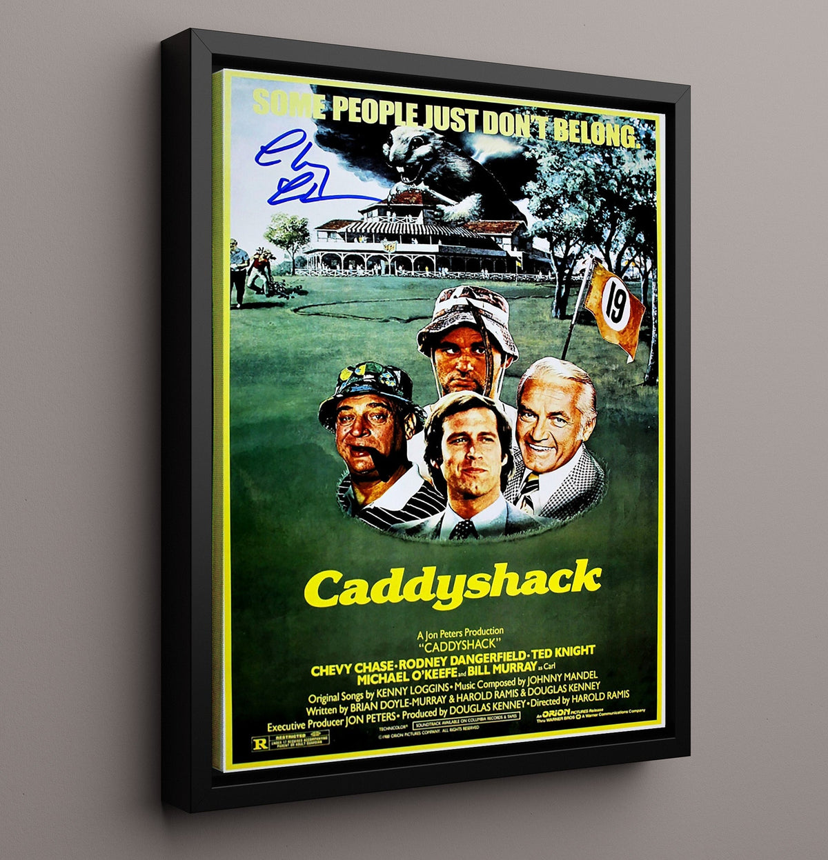 Chevy Chase - Caddyshack Ty Webb Calm Golfer at Bushwood Country Club movie wall art 16x20 Gallery Frame
