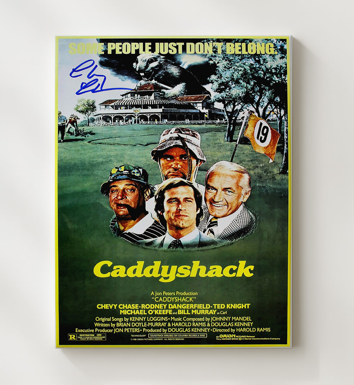 Chevy Chase - Caddyshack Ty Webb Calm Golfer at Bushwood Country Club movie wall art 20x24 Canvas