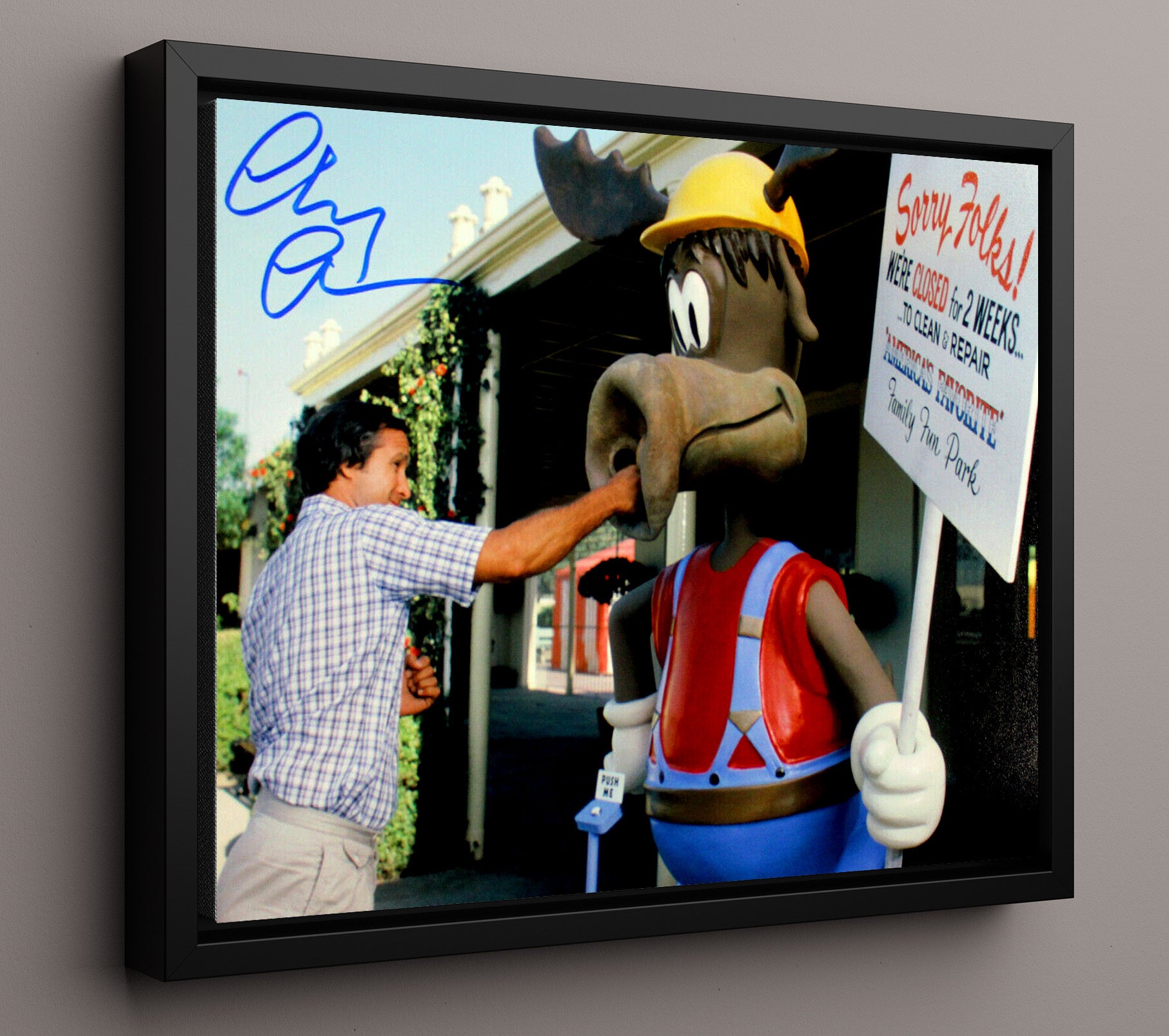Chevy Chase - Vacation - Griswold Madness Vintage Movie Wall Art - 16x20 Framed Canvas movie decor