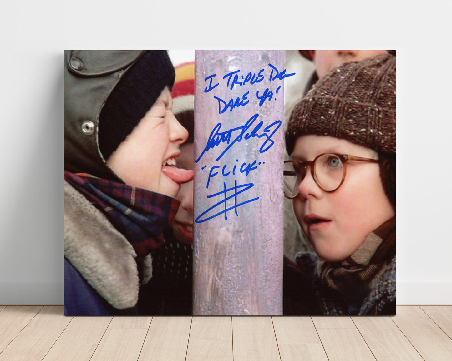 Christmas Story - Scott Schwartz - Flick - Triple Dog Dare Consequences Vintage Movie Wall Art - 16x20 Unframed Print movie decor