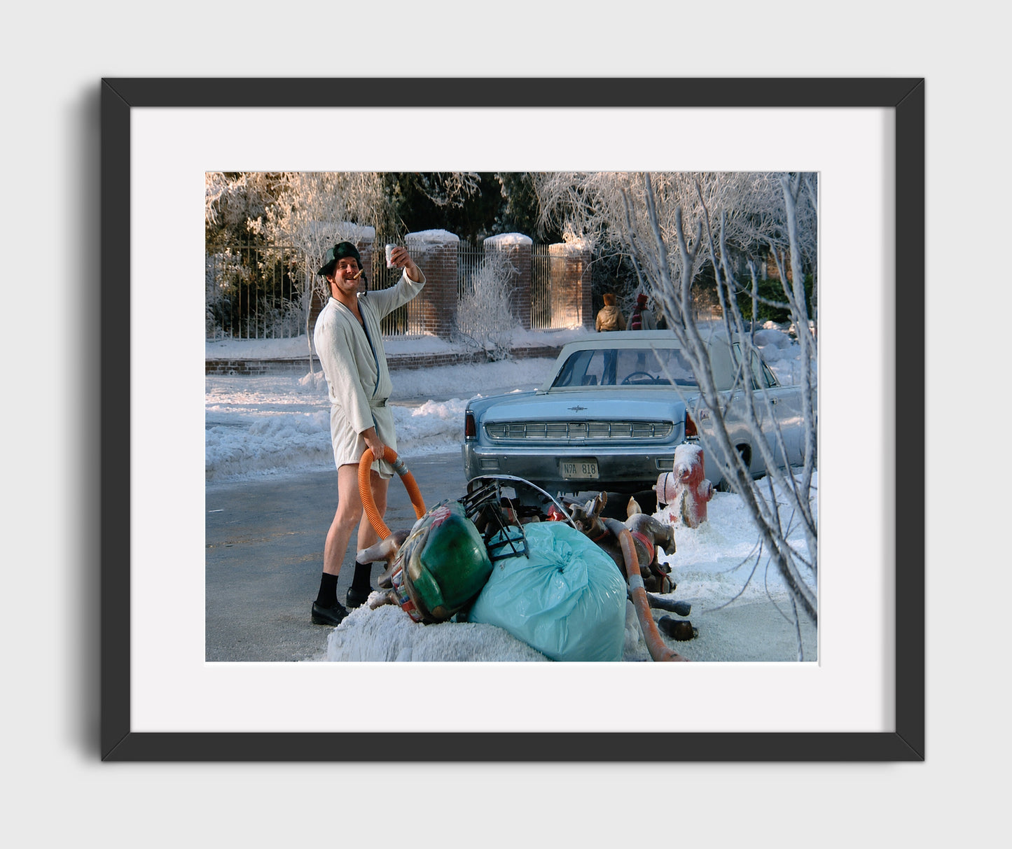 Christmas Vacation - Quaid - Eddie - Shitter Was Full Energy Vintage Movie Wall Art - 16x20 Gallery Frame movie decor