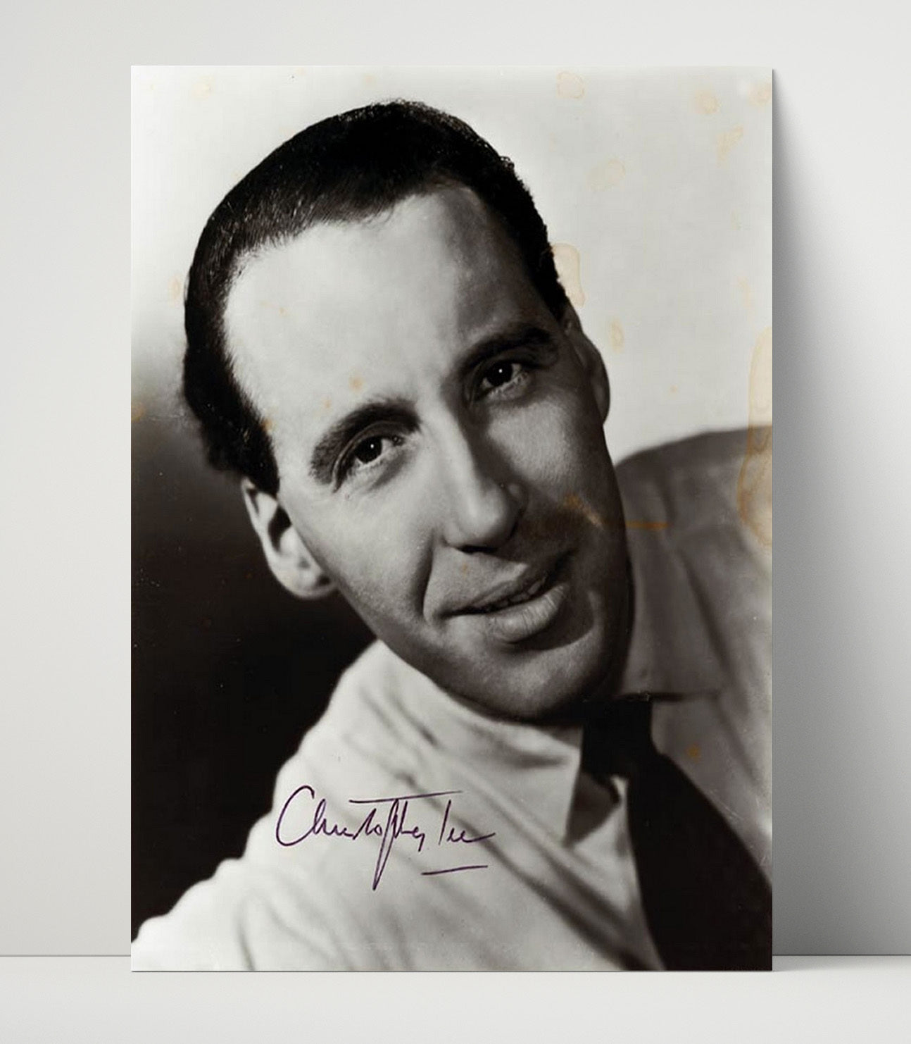 Christopher Lee - Distinguished Classic Headshot Vintage Movie Wall Art - 16x20 Unframed Print movie decor