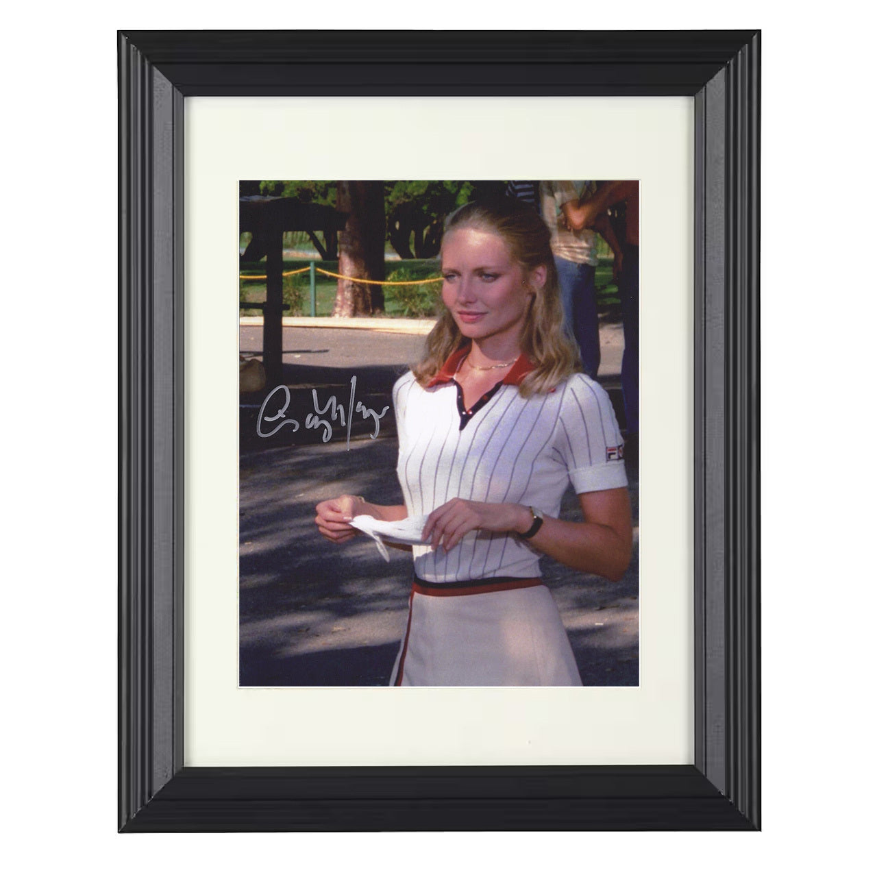 Cindy Morgan – Caddyshack Swing Image – 8x10 black beveled framed movie wall art