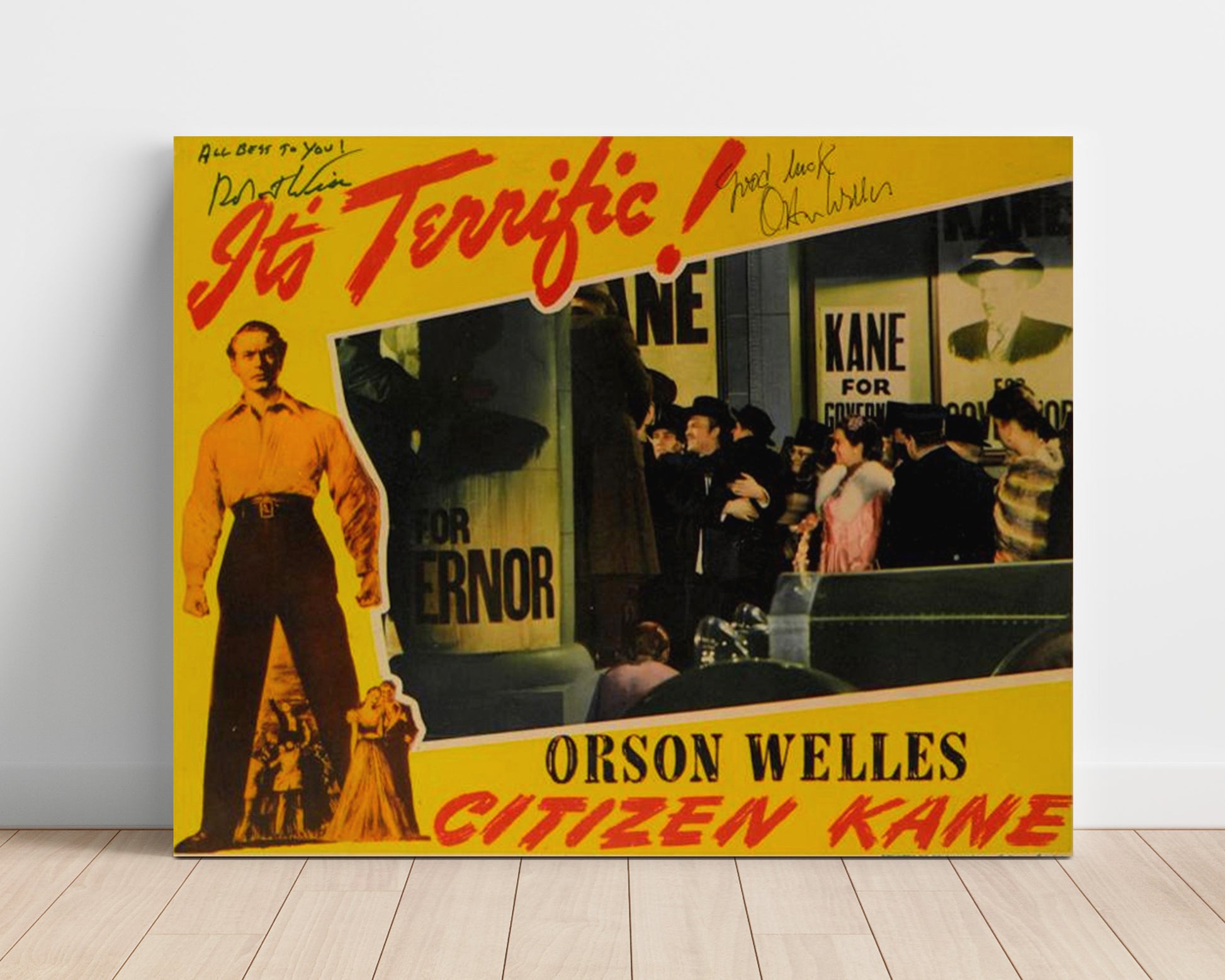 Citizen Kane - Orson Welles - Charles Foster Kane - Campaign rally spectacle Vintage Movie Wall Art - 16x20 Unframed Print movie decor
