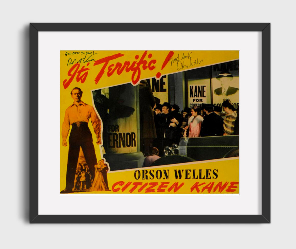 Citizen Kane - Orson Welles - Charles Foster Kane - Campaign rally spectacle movie wall art 16x20 Gallery Frame