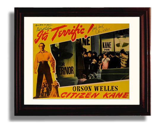 Citizen Kane - Orson Welles - Charles Foster Kane - Campaign rally spectacle movie wall art 8x10 Beveled Frame
