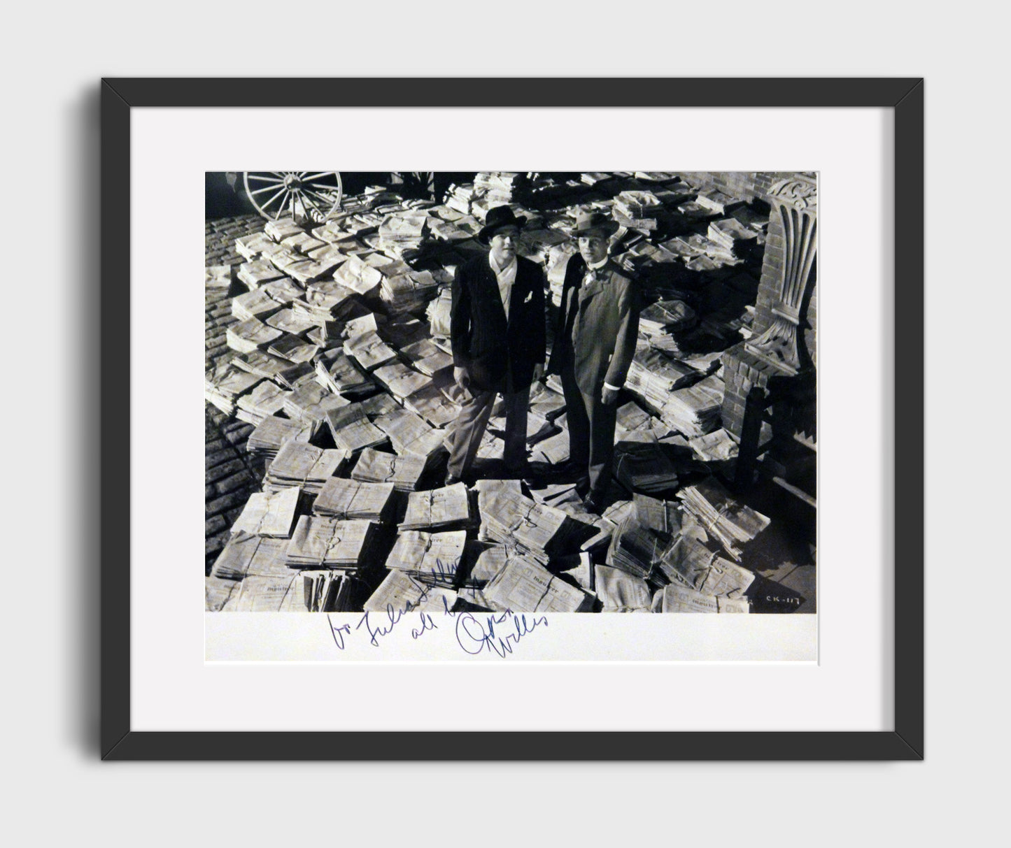 Citizen Kane - Orson Welles - Charles Foster Kane - Power and legacy Vintage Movie Wall Art - 16x20 Gallery Frame movie decor