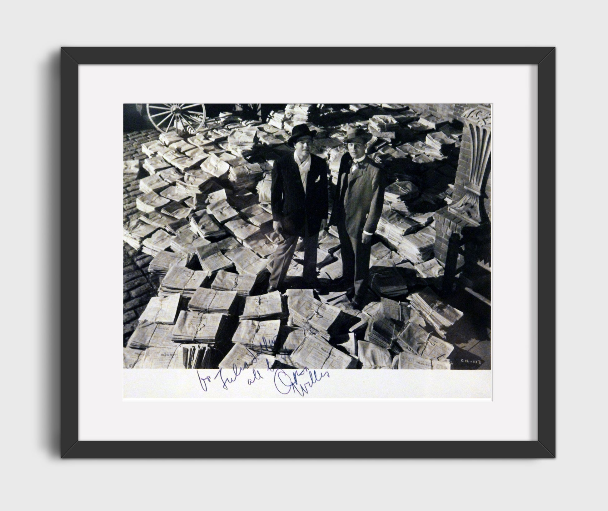 Citizen Kane - Orson Welles - Charles Foster Kane - Power and legacy Vintage Movie Wall Art - 16x20 Gallery Frame movie decor