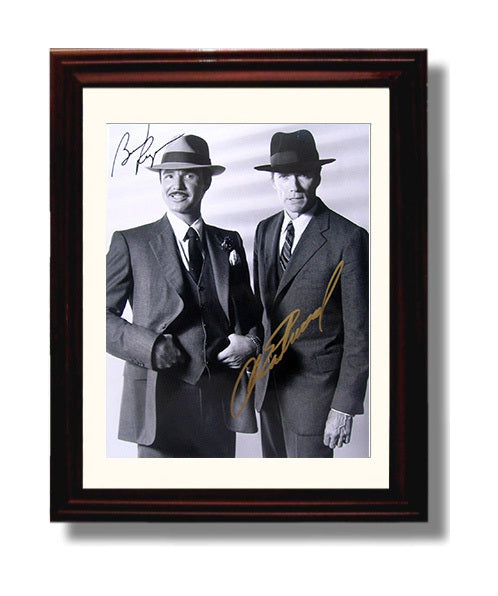 City Heat - Burt Reynolds - Lt. Speer and Clint Eastwood - Mike Murphy - 1930s Gangster Suits Studio Shot movie wall art 8x10 Beveled Frame