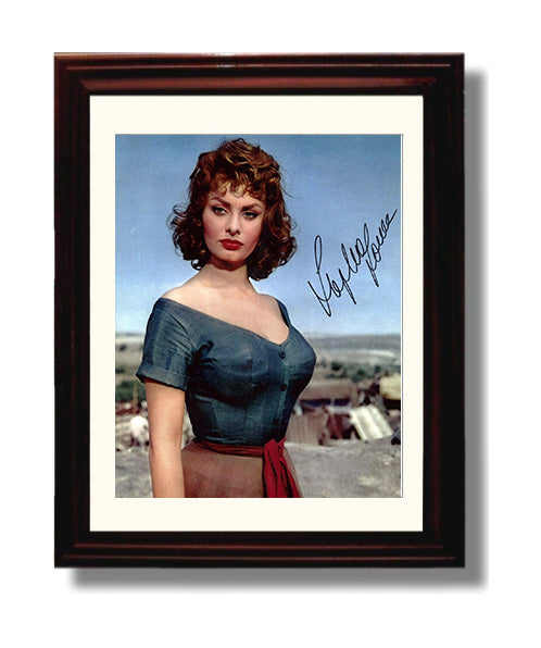 Classic Cinema - Sophia Loren - Various Roles - Desert Glamour Photograph movie wall art 8x10 Beveled Frame