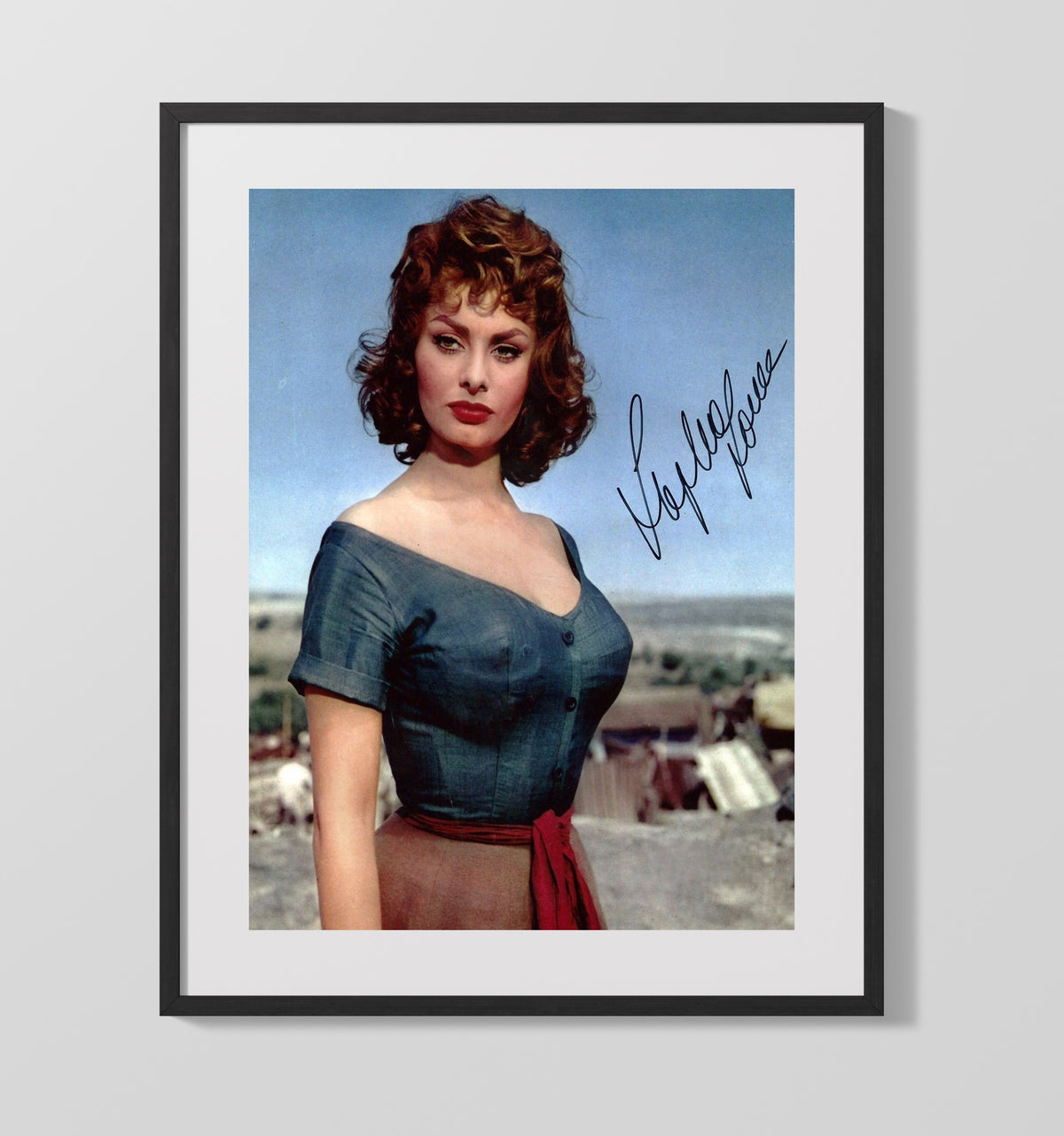 Classic Cinema - Sophia Loren - Various Roles - Desert Glamour Photograph movie wall art 16x20 Gallery Frame