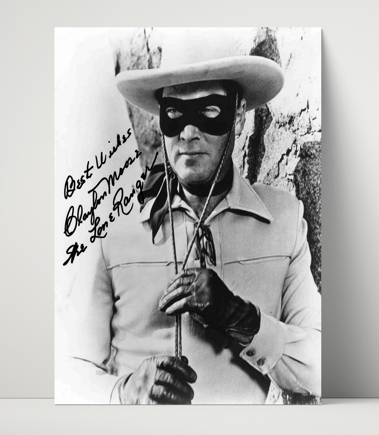Clayton Moore - The Lone Ranger Masked Western Hero movie wall art 16x20 Unframed Print