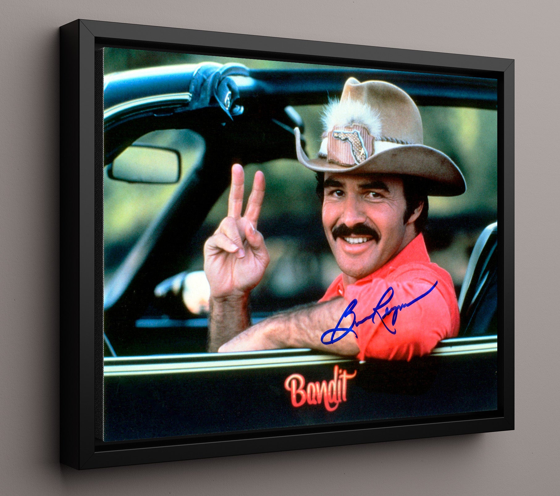 Deliverance - Burt Reynolds - Lewis Medlock - River survival stare movie wall art 16x20 Framed Canvas