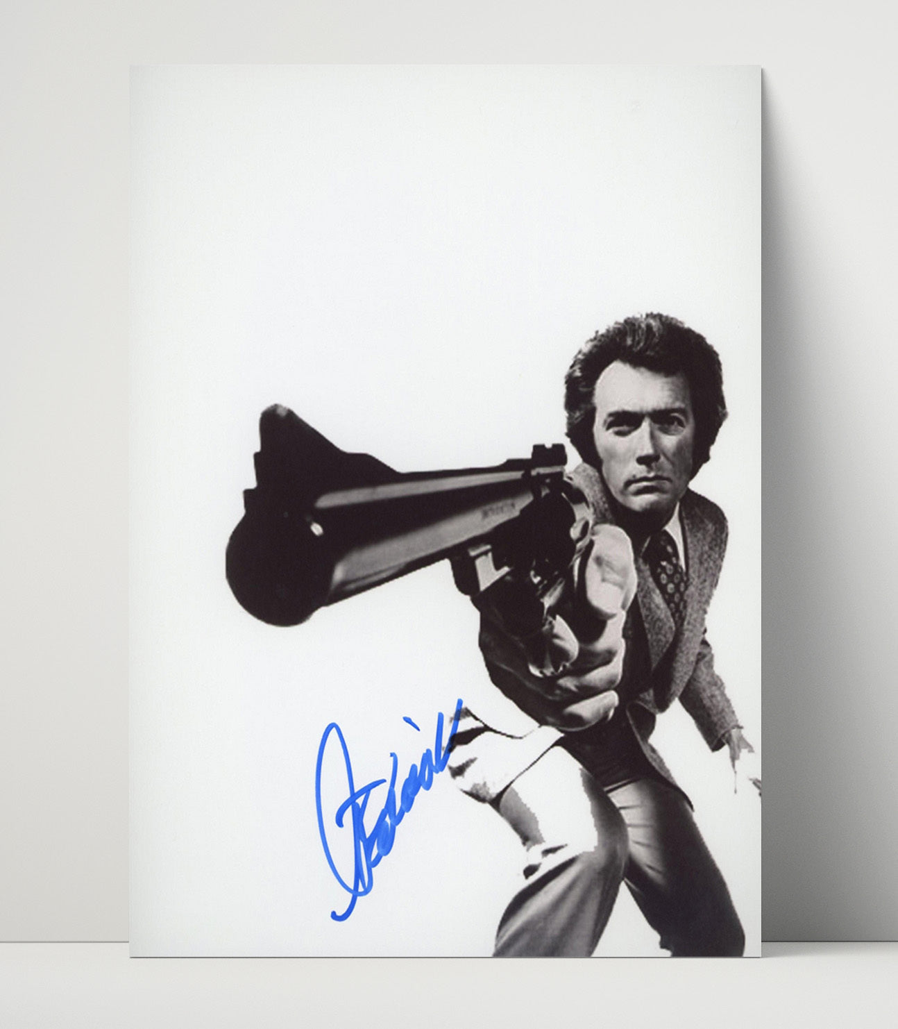 Dirty Harry - Clint Eastwood - Harry CallahanMagnum Aim Signed Vintage Movie Wall Art - 16x20 Unframed Print movie decor