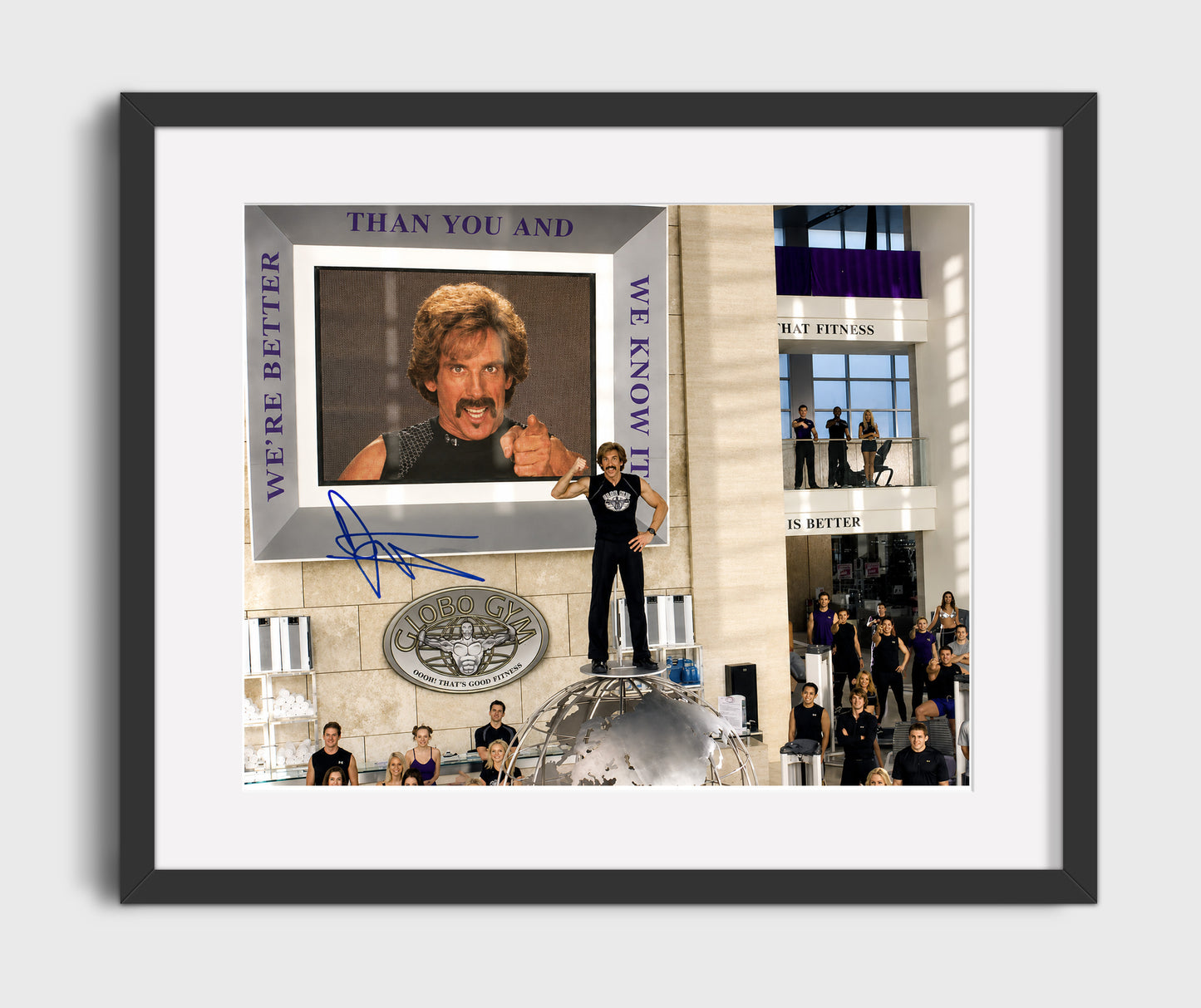 Dodgeball - Ben Stiller - White Goodman - Globo Gym dominance speech movie wall art 16x20 Gallery Frame