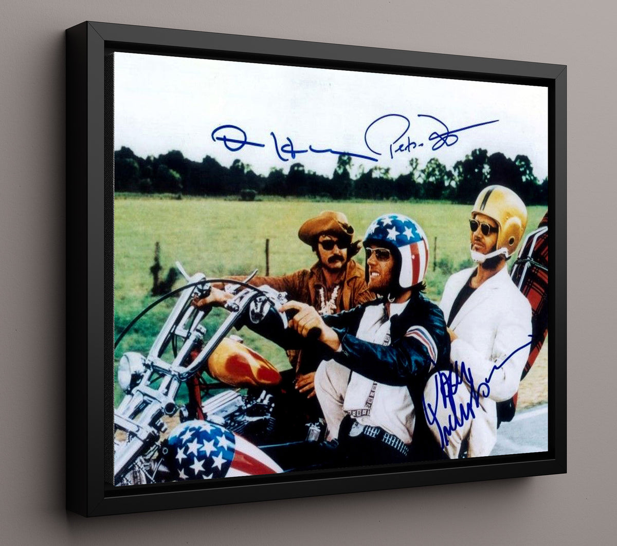 Easy Rider Cast - Easy Rider - Born to Be Wild movie wall art 16x20 Framed Canvas