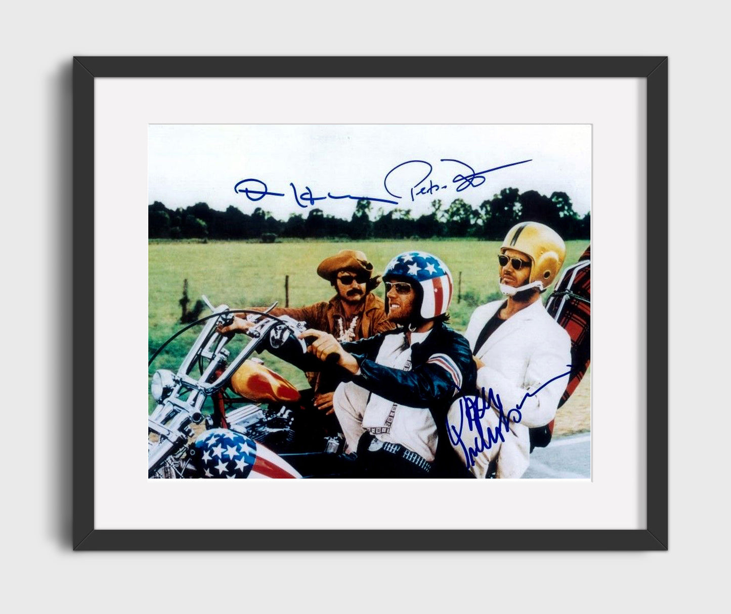 Easy Rider Cast - Easy Rider - Born to Be Wild Vintage Movie Wall Art - 16x20 Gallery Frame movie decor
