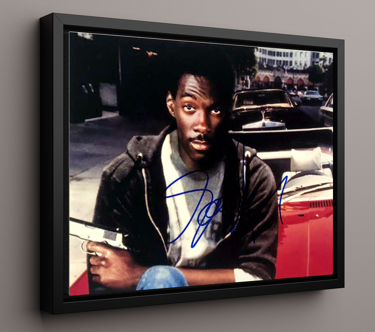 Eddie Murphy - Beverly Hills Cop - Axel Street Smarts movie wall art 16x20 Framed Canvas