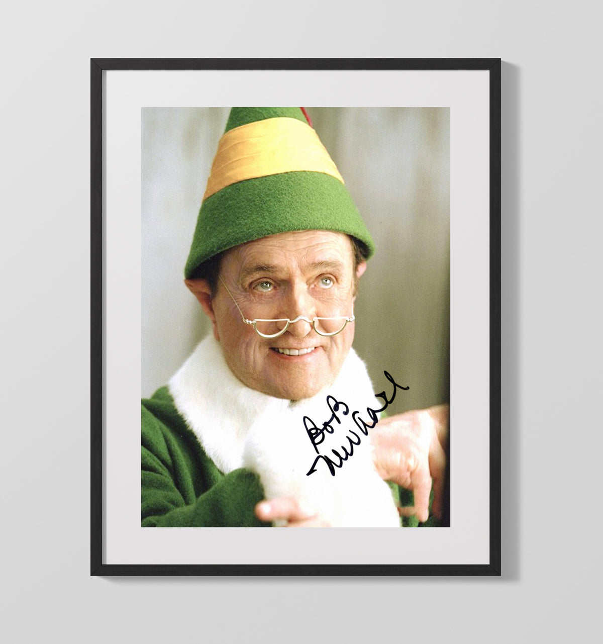 Elf - Bob Newhart - Papa Elf - North Pole Wisdom movie wall art 16x20 Gallery Frame