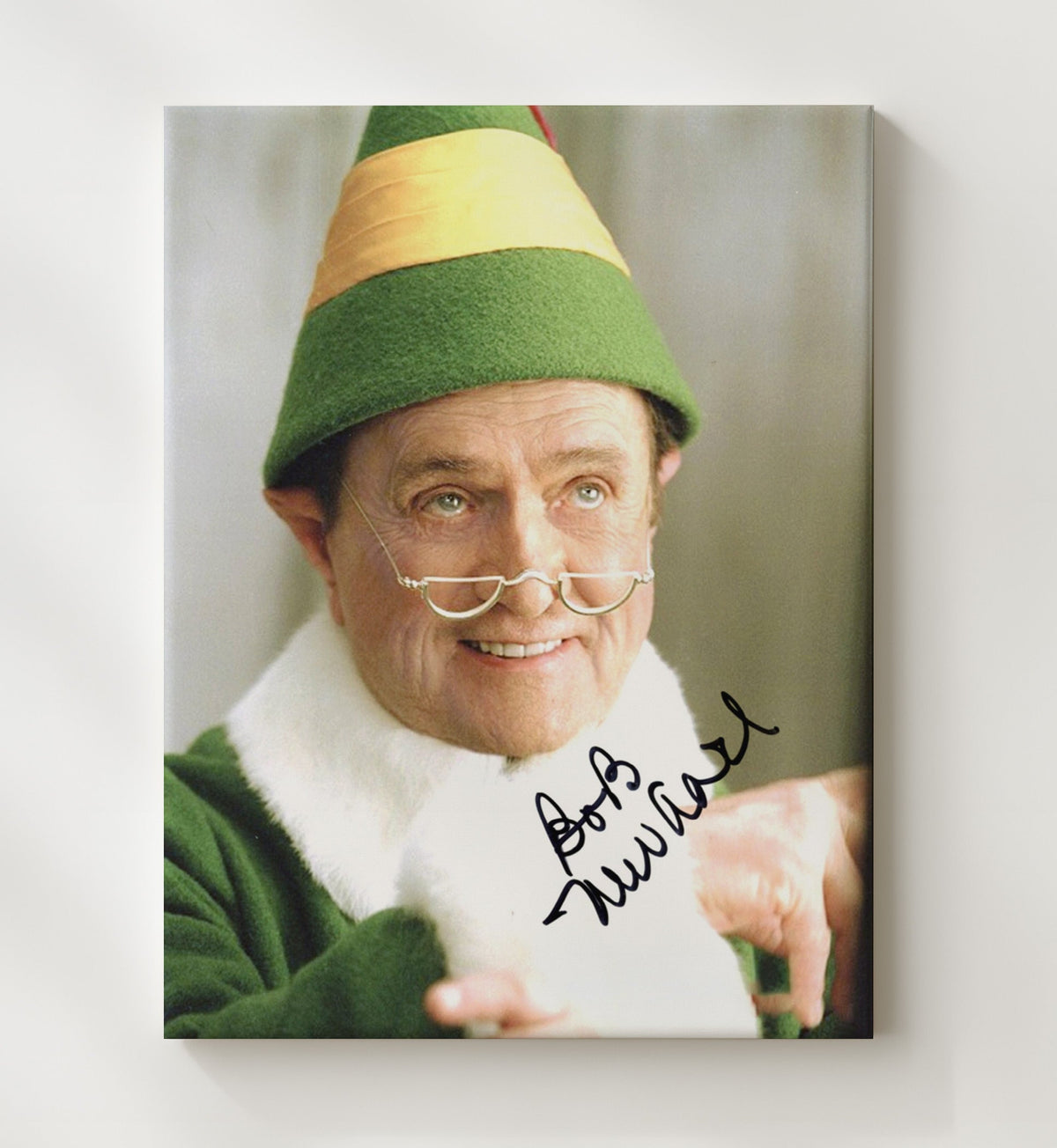 Elf - Bob Newhart - Papa Elf - North Pole Wisdom movie wall art 8x10 Beveled Frame