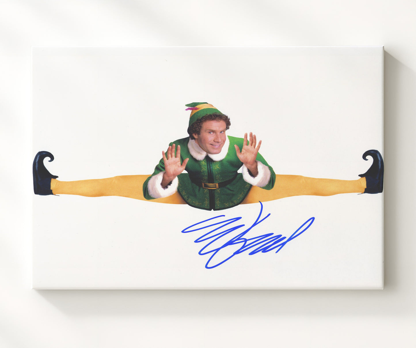 Elf - Will Ferrell - Buddy - Split Stretch Vintage Movie Wall Art - 20x24 Canvas movie decor