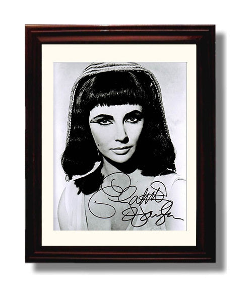 Elizabeth Taylor - Cleopatra Stare movie wall art 8x10 Beveled Frame