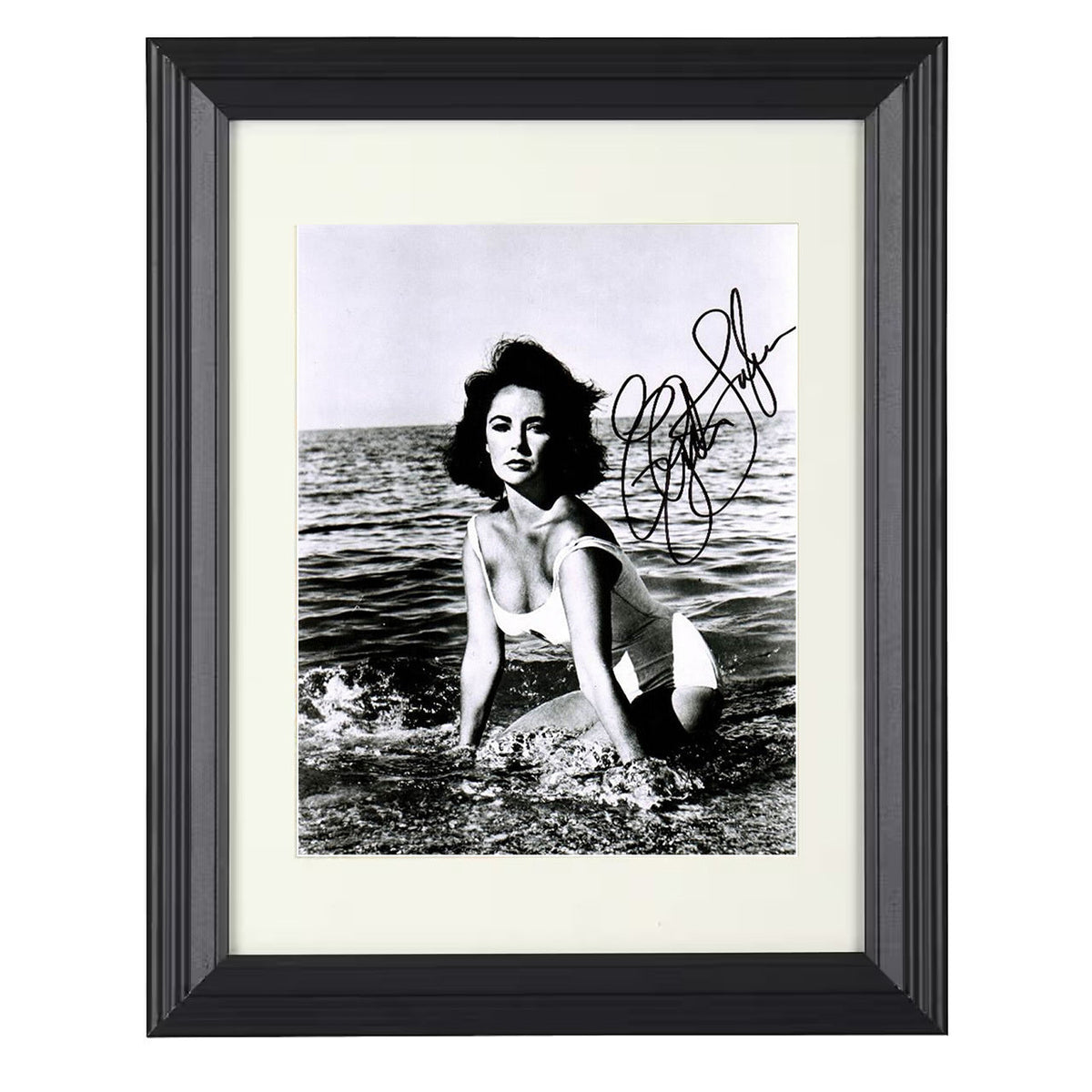 Elizabeth Taylor - Seaside Swimsuit Glamour movie wall art 16x20 Unframed Print