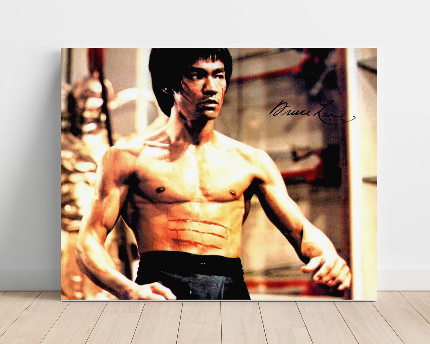 Enter the Dragon - Bruce Lee - Lee - Battle ready stance Vintage Movie Wall Art - 16x20 Unframed Print movie decor