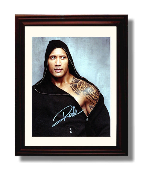 Fast Five - Dwayne Johnson - Luke Hobbs - Tribal Tattoo Power Stare movie wall art 8x10 Beveled Frame