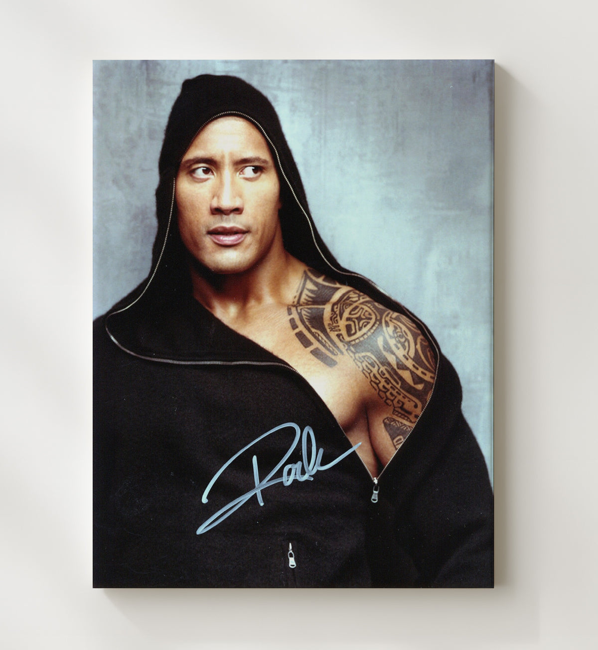 Fast Five - Dwayne Johnson - Luke Hobbs - Tribal Tattoo Power Stare movie wall art 20x24 Canvas