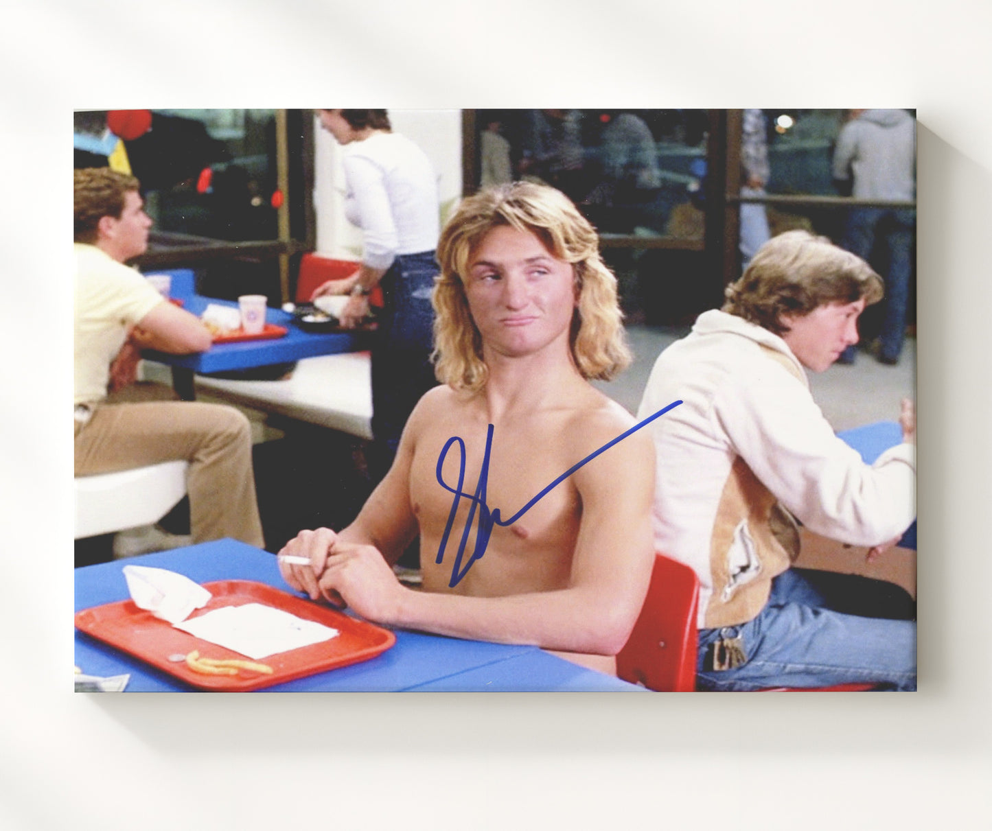 Fast Times - Sean Penn - Spicoli - No Shirt No Problem Vintage Movie Wall Art - 20x24 Canvas movie decor