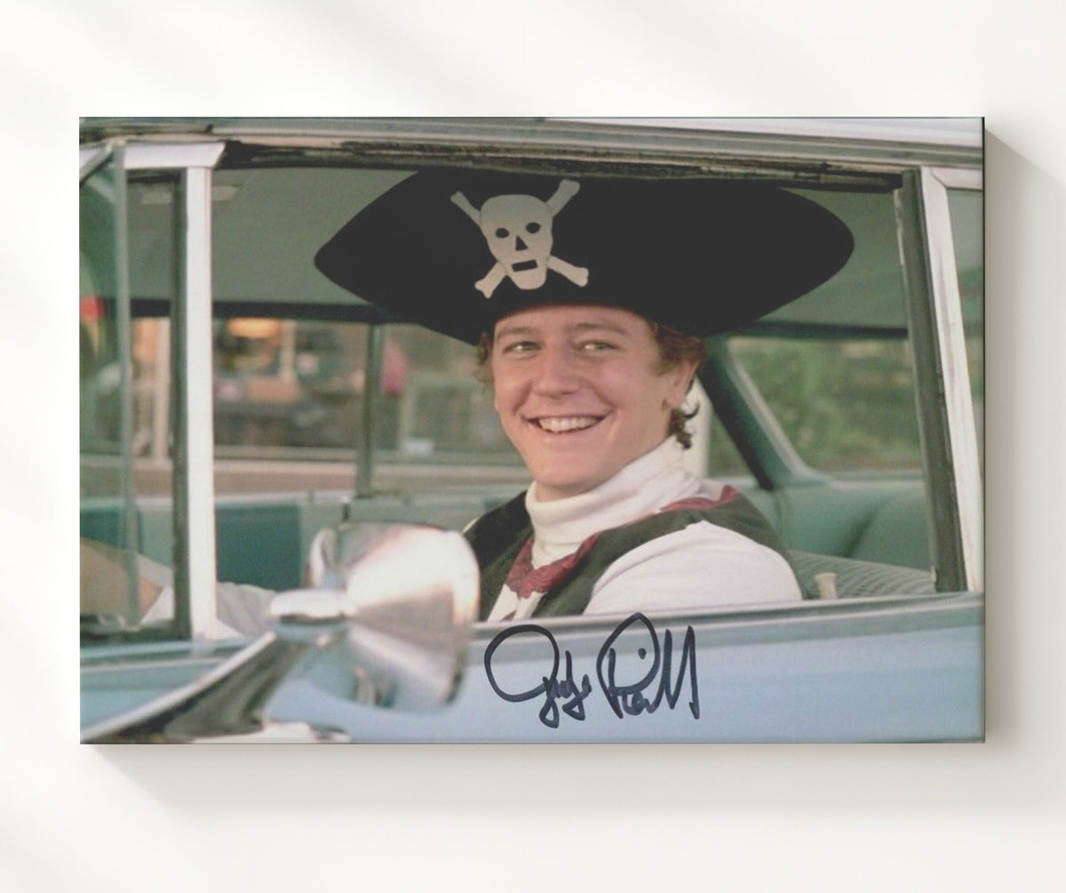 Fast Times at Ridgemont High - Judge Reinhold - Brad Hamilton - Pirate hat drive thru grin movie wall art 8x10 Beveled Frame