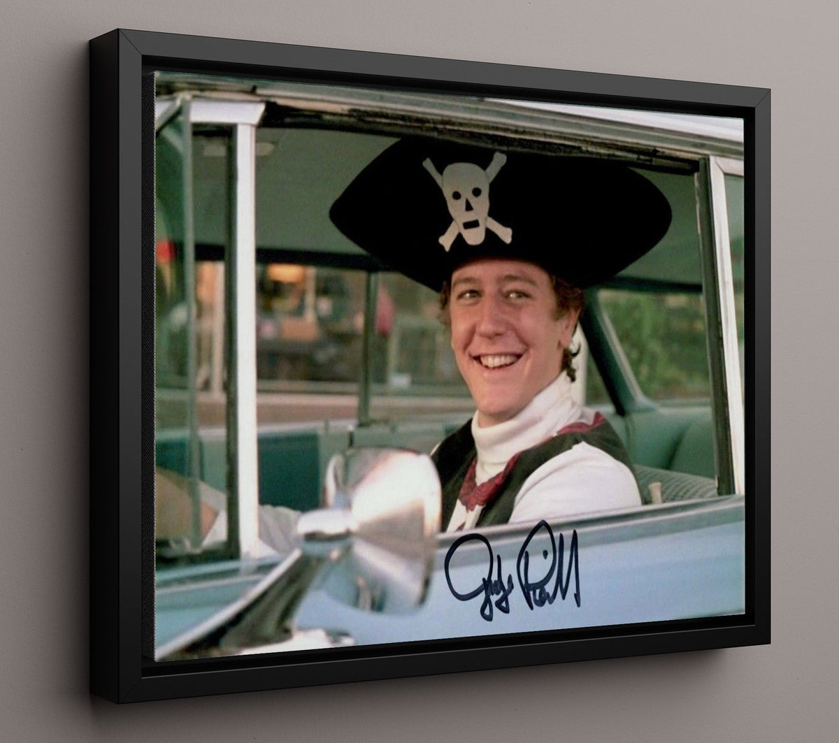 Fast Times at Ridgemont High - Judge Reinhold - Brad Hamilton - Pirate hat drive thru grin movie wall art 16x20 Gallery Frame