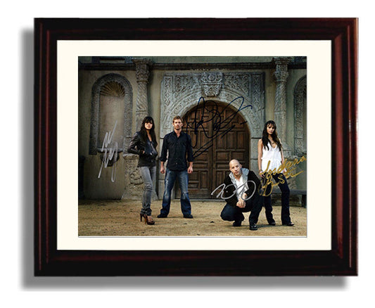 Fast and Furious - Vin Diesel - Dominic Toretto - Ensemble Team Courtyard Scene movie wall art 8x10 Beveled Frame
