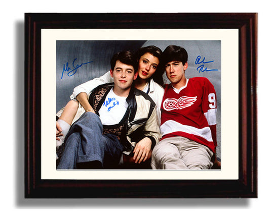 Ferris Bueller Day Off - Matthew Broderick - Ferris Bueller - City escape trio movie wall art 8x10 Beveled Frame