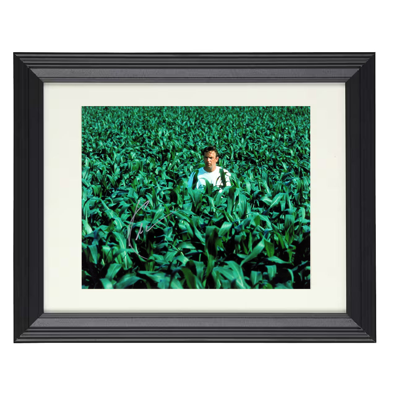 Field of Dreams – Kevin Costner – Cornfield Vision Image – 8x10 black beveled framed movie wall art